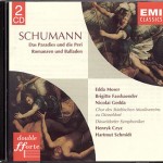 Wiederveröffentlichung 2002 EMI 5 75664 2 2 CD © 1975 Schumann: Romanzen und Balladen Der Chor des Städtischen Musikvereins zu Düsseldorf Hartmut Schmidt