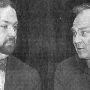 Brandauer, Klaus Maria und GMD John Fiore anläßlich eines Pressetermins vor der Generalprobe zu "Manfred", dem Eröffnungskonzert zum Schumannfest 2006 4.5.2006