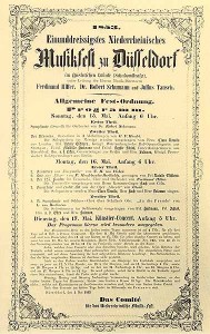 1853 - 15.5. Plakat über ein Konzert mit Hiller-Schumann-Tausch