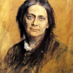 Pastellbild von Clara Schumann, München, 1878/79, Franz von Lenbach.