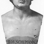 1853 - Büste Schumanns: Einzige Büste Robert Schumanns (48 cm hoch), geschaffen von dem Düsseldorfer Bildhauer Johann Peter Götting im Jahre 1853.