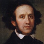 Mendelssohn Bartholdy, Felix Gemälde von Eduard Magnus, 1845