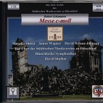 Schumann: Messe c-moll Shirai . Wagner . Wilson-Johnson Der Chor des Städtischen Musikvereins zu Düsseldorf Düsseldorfer Symphoniker David Shallon Aufnahme: 24.05.1989, Dresden/DDR; Festsaal des Kulturpalastes, Rundfunk der DDR, © Rundfunk der DDR/Dresdner Musikfestspiele/Städtischer Musikverein zu Düsseldorf e.V., © 4/2008 Remastering (über Steinberg WaveLab 6.002, 24 Bit), Text + Layout: Rainer Großimlinghaus, Kleinmachnow, 08/2005, © 2008 by Städtischer Musikverein zu Düsseldorf e.V. + Radio DDR