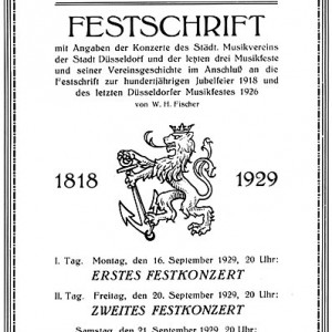 Festschrift und Chronikbuch
in Fortführung der Chronik von 1926
von W.H. Fischer.