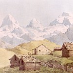 Felix Mendelssohn Bartholdy: Mürren im Lauterbrunnental mit Eiger, Mönch und Jungfrau (17.7.1847)