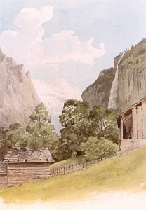 Felix Mendelssohn Bartholdy: Das Lauterbrunnental mit dem Staubbachfall (1.8.1847)