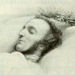 Felix Mendelssohn Bartholdy auf dem Totenbett Kreidezeichnung von 1847