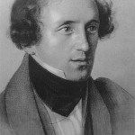 Felix Mendelssohn Bartholdy, im April 1834 in seiner Düsseldorfer Zeit von Wilhelm von Schadow gezeichnet.