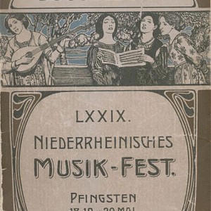 Titelblatt des Programmheftes für das Niederrheinische Musikfest zu Pfingsten 1902.