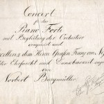 Norbert Burgmüller, Klavierkonzert op. 1 Titelblatt des Autographs. Heinrich-Heine-Institut Düsseldorf Das 1828/1829 in Kassel entstandene Werk widmete der Komponist seinem Gönner Graf Franz von Nesselrode-Ehreshoven