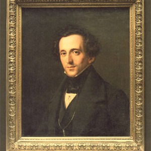 Felix Mendelssohn Bartholdy in einem Ölgemälde von Theodor Hildebrandt, Düsseldorf 1835 Heinrich-Heine-Institut Düsseldorf