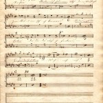 Titel: Vom Pagen und der Königstochter. Vier Balladen nach Emmanuel Geibel für Soli, Chor und Orchester op. 140 1852 in Düsseldorf/Bad Godesberg und Scheveningen entstanden. Erstausgabe: Winterthur: Rieter-Biedermann 1857 Erste Aufführung: 2.12.1852 im 3. Abonnementskonzert des Allgemeinen Musikvereins, Schumann dirigierte aus dem Manuskript. Stimme des Pagen (Tenor) aus der 2. Ballade (Alt-Solo, König, Page): "Zwei Reiter reiten vom Königsschloss", Kopistenhandschrift mit dem Endvermerk "Corr." in Rötel, der von Schumann stammt, und einer weiteren Korrektur, die mit Rötel eingewiesen ist und wahrscheinlich auch von Schumann herrührt. (Depositum des Städtischen Musikvereins im Heinrich-Heine-Institut Düsseldorf)