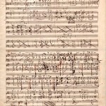 Erste Seite des Manuskripts an Robert Schumanns Requiem Des-Dur für Soli, Chor und Orchester op. 148 - Entstanden vom 26.4. bis 23.5. 1852 I(Heinrich-Heine-Institut Düsseldorf) Aus dem Katalog zur Ausstellung "Ziemlich Lebendig" Schätze aus der Schumann-Sammlung Sabine Brenner-Wilczek, Bernd Kortländer, Ursula Roth (Heinrich-Heine-Institut Düsseldorf 2010)