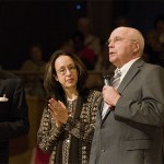 SingPause-Konzerte 2010 Günter Weißenborn, Marieddy Rossetto und Manfred Hill beim Spendenaufruf für die SingPause an die anwesenden Eltern und Gäste. © susanne.diesner@tonhalle.de