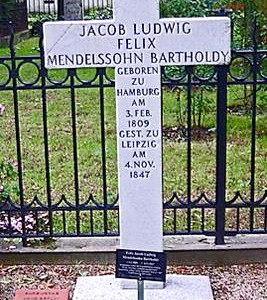 Grabmal von Felix Mendelssohn Bartholdy in Berlin