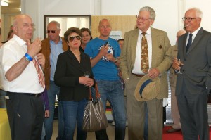 Manfred Hill, Annelies Böcker, Friedrich-Wilhelm Hempel und Prof. Dr. Dr. Gert Kaiser. Bild (c) Stadt Düsseldorf - Saskia Zeller