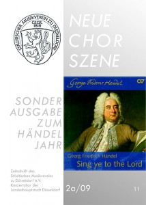 NeueChorszene 02/09a Sonderausgabe "Händel"