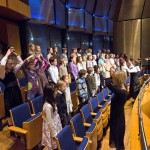 Die Kinder der SingPause beim Adventssingen in der Tonhalle Düsseldorf Bild: (c)susanne diesner