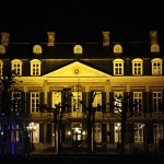 Theater aan het Vrijthof, Maastricht Festliche Beleuchtung am Dvořák-Komponistentag in Maastricht. Bild: Georg Lauer