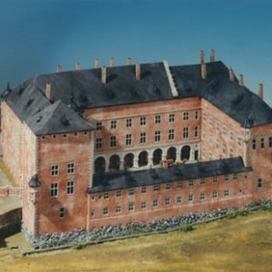 Modell des Düsseldorfer Schlosses vor 1755 (Stadtmuseum Düsseldorf)