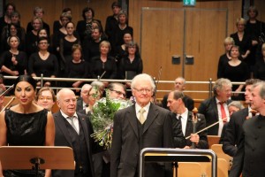 25.10.2015: Verabschiedung von Reinhard Kaufmann nach der Mattinée des Verdi-Requiem.