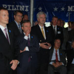 Dr. Reiter, Direktor Aquazoo mit OB Thomas Geisel und Herrn Fischer, Vors. des Fördervereins