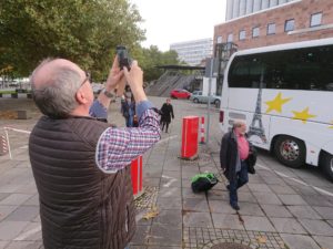 Abfahrt in Chemnitz am Morgen des 4.10.2017