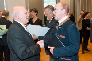 Manfred Hill mit Rainer Templin von der Clara-Schumann-Musikschule Düsseldorf © Thomas von der Heiden, Düsseldorf