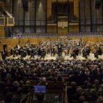 Der Musikverein mal nicht auf dem Chorpodium sondern im Publikum mit einem Glas Sekt zum Jahresbeginn