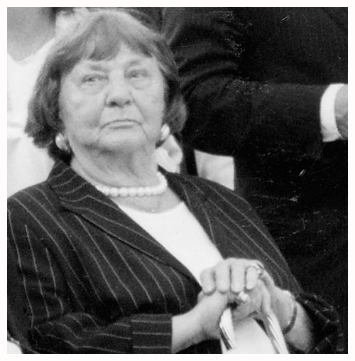 Stiftungsgründerin Mia Herzog im Jahre 2003