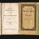 Programmhefte der Musikfeste die unter der Leitung von Felix Mendelssohn Bartholdy in Düsseldorf stattfanden: 1833-1836-1839-1842