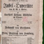 Theater-Zettel zur Eröffnung des Stadttheaters am 28. Oktober 1834