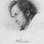 Wilhelm Schadow. Portrait von Joseph von Keller, Kupferstich 1834