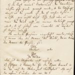 Brief Mendelssohn vom 28.4.1836 1. Seite - an Ferdinand von Woringen