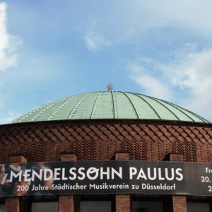 200 Jahre Musikverein (Banner zum Paulus-Festkonzert an der Tonhalle Düsseldorf)