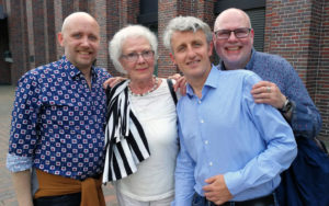 Familie Henderson aus Kopenhagen. Thomas Uwe Henderson, Matthew Cope, Heidrun Henderson und Henrik Kjeldsholm (v.r.n.l.)