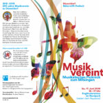 Plakat-Vorderseite zur Open-Air Veranstaltung MusikVereint am 17.6.2018 im Nordpark