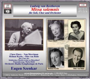 Missa Paris 1958 CD-Cover Rückseite