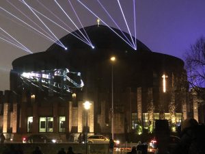 Tonhalle im Adventlichen Lichterglanz Dezember 2021 (Foto: Karl-Hans Möller)