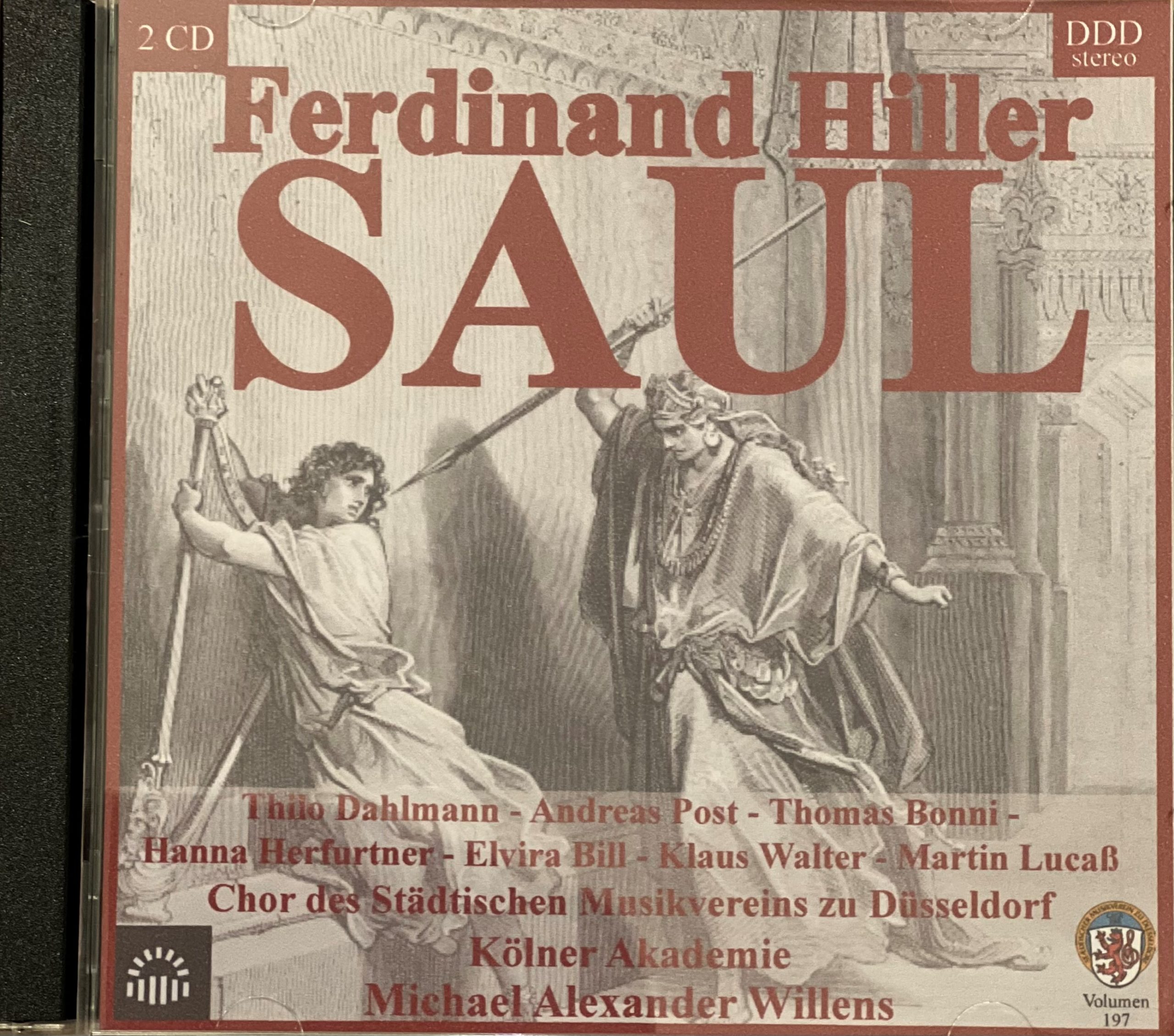 Ferdinand Hiller: Saul op 80 - CD von der Konzertreihe im Oktober 2021