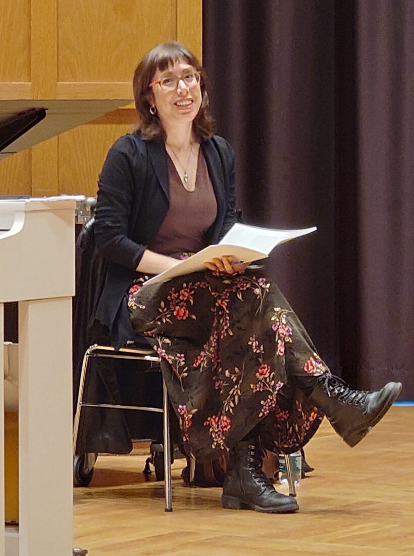 Die Komponistin Laura Marconi