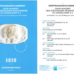 Eröffnung Schumann Haus: Chor-Konzert des Städtischen Musikvereins zu Düsseldorf mit Rezitationen von Julia Goldberg und Joschka Baltha