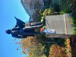 4.11.2024: Ehrung an Mendelssohns Todestag an seinem Düsseldorfer Denkmal