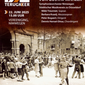 Das offizielle Konzertplakat zum Konzert in Nijmegen: Mahler2
