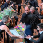 Nijmegen: Blumen und große Freude nach dem Konzert (Foto: Symfonieorkest Nijmegen)