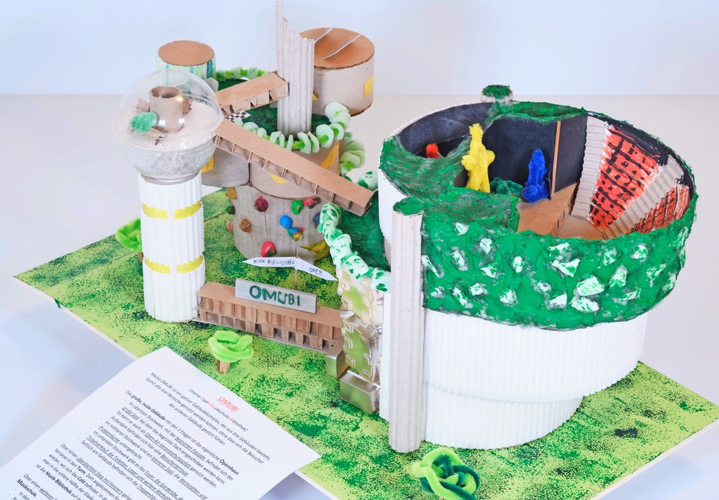 Hier der Entwurf von Emmanuel Mayer-Dvosulakis („OMUBI“). Dafür gab es den Preis der Kinderjury und der Erwachsenenjury. Foto: Daniel Senzek