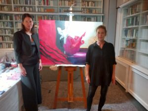 14.10.2025: Heike Angela Moser und Anja von Wins bei der Artperformance im HHI