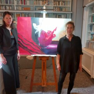 14.10.2025: Heike Angela Moser und Anja von Wins bei der Artperformance im HHI