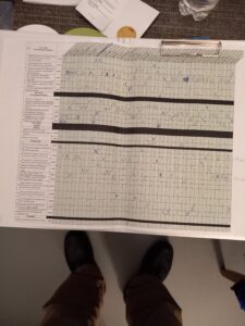 6.11.-11.11.2025 Musikverteins-Kulturreise nach Potsdam-Berlin: So wurden die Speisen in den Mittagslokalen im Bus vorab ausgesucht.