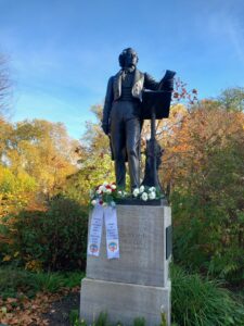 4.11.2025 - Ehrung am Todestag von Felix Mendelssohn Bartholdy am seinem Düsseldorfer Denkmal